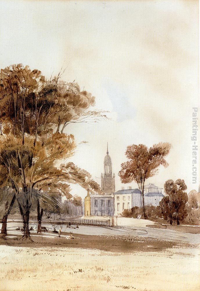 Thomas Shotter Boys St Alphage Church From The Park, Greenwich